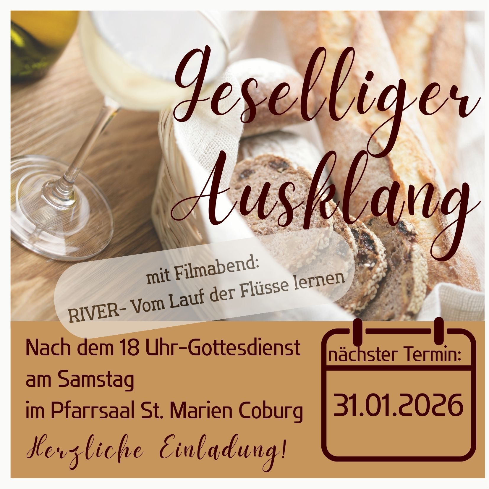 Geselliger Ausklang am 31.01.2026