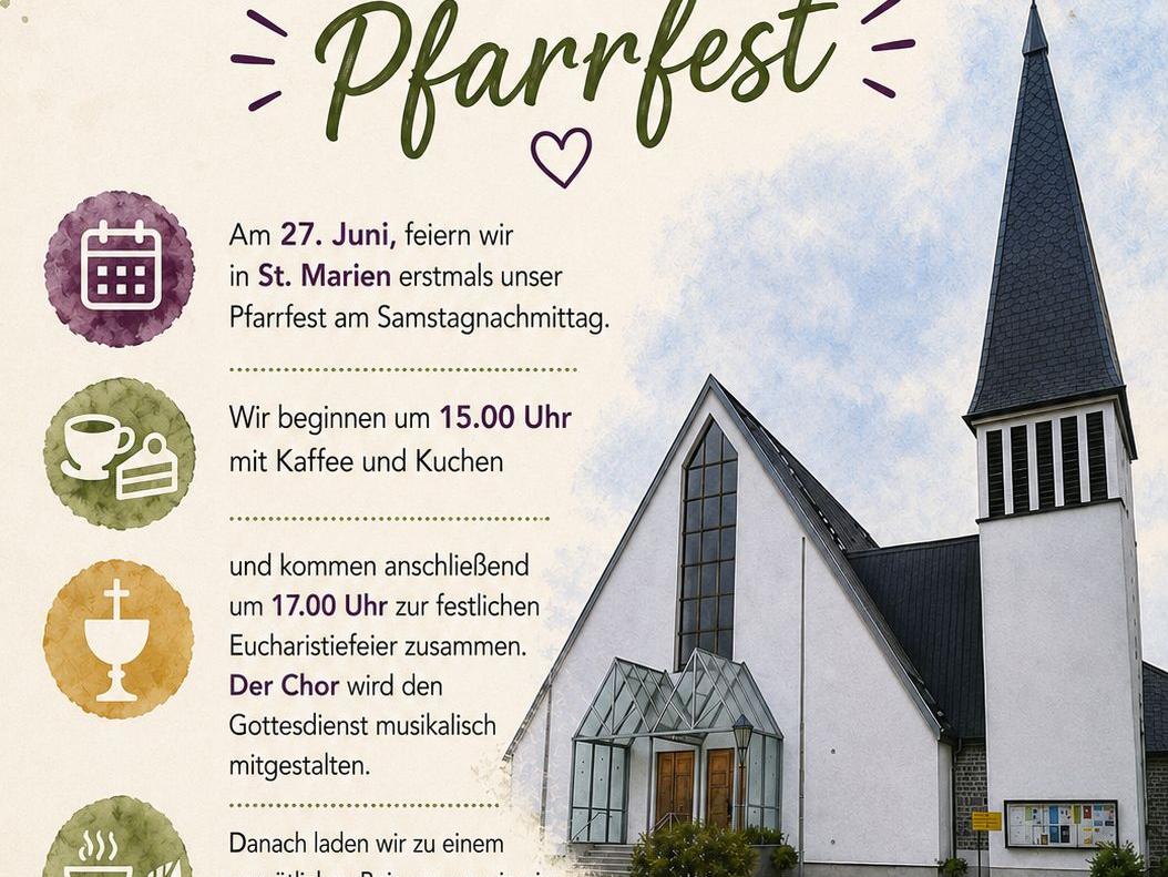 Co Marien 2026 Pfarrfest Plakat