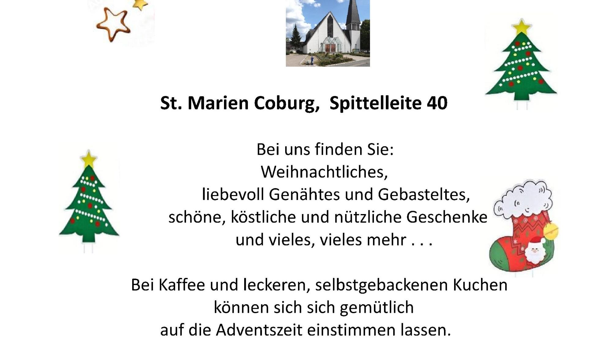 Co Marien 2026 Plakat Adventsbasar