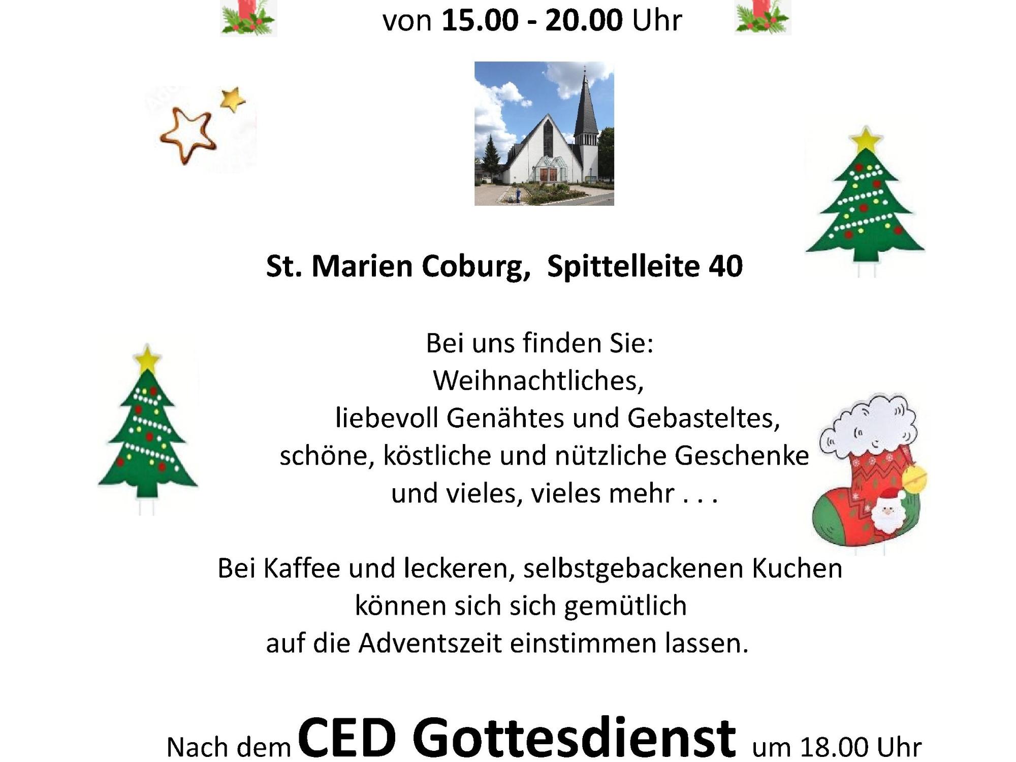 Co Marien 2026 Plakat Adventsbasar