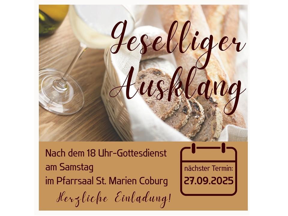 Coburg Marien Geselliger Ausklang 27.09.2025