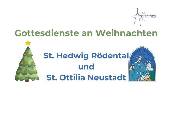 Terminplan Gottesdienste Weihnachten 2025 Rödental und Neustadt