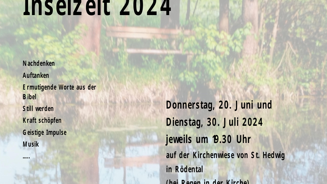 Plakat Inselzeit 2024 in Rödental