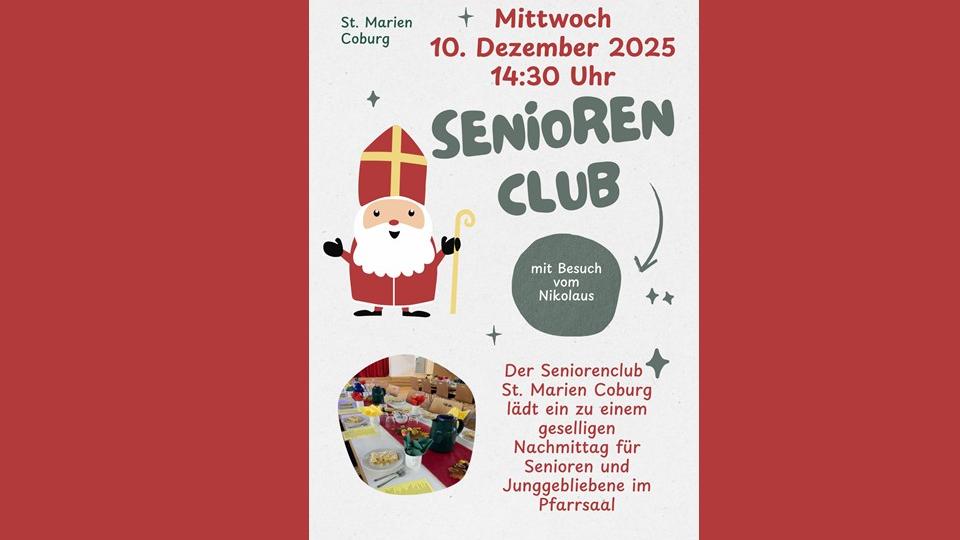 Seniorenclub Plakat Dezember 2025