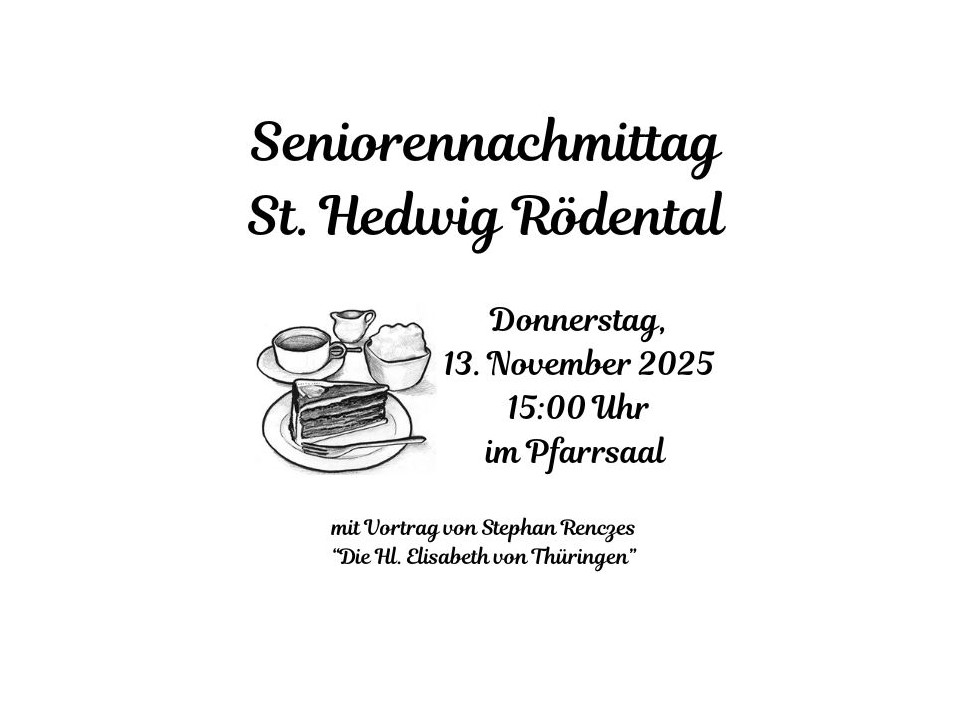Seniorennachmittag St. Hedwig Rödental November 2025